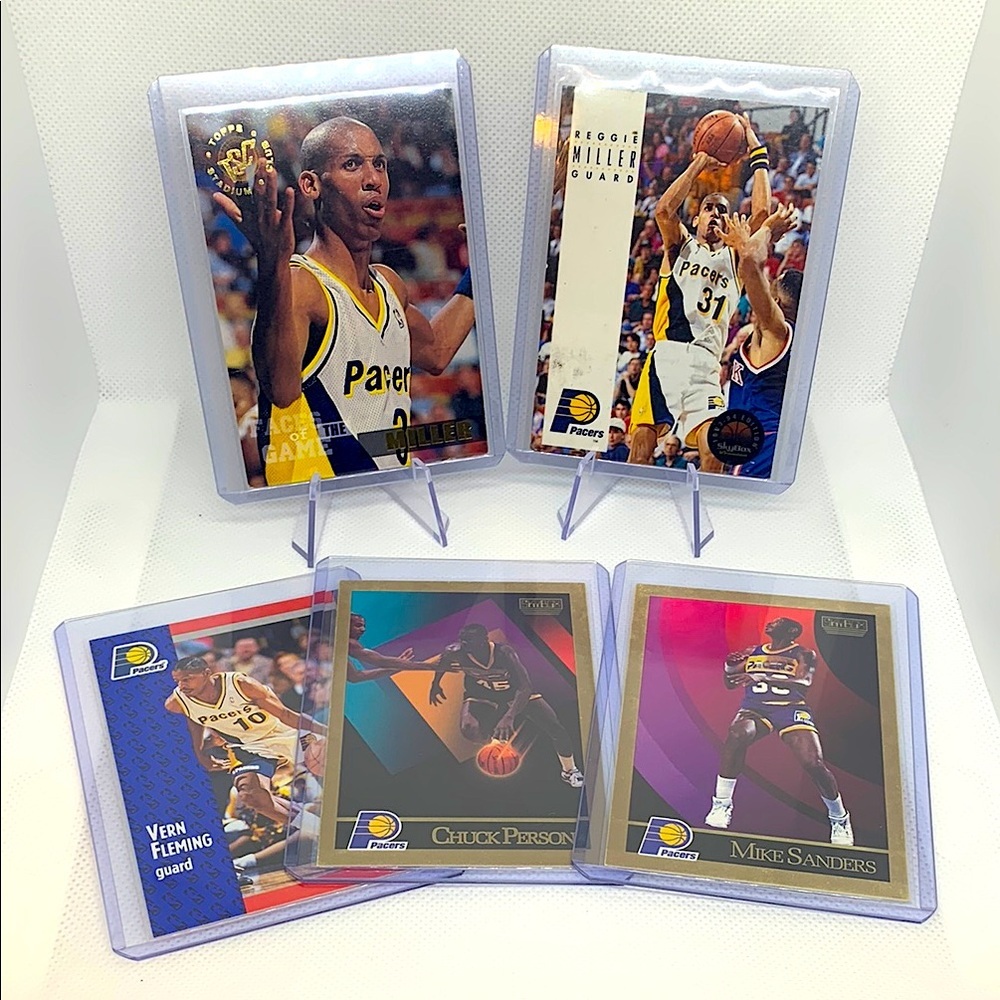 Indiana Pacers NBA Basketball Cards Fleer Topps Skybox Reggie Miller Sanders